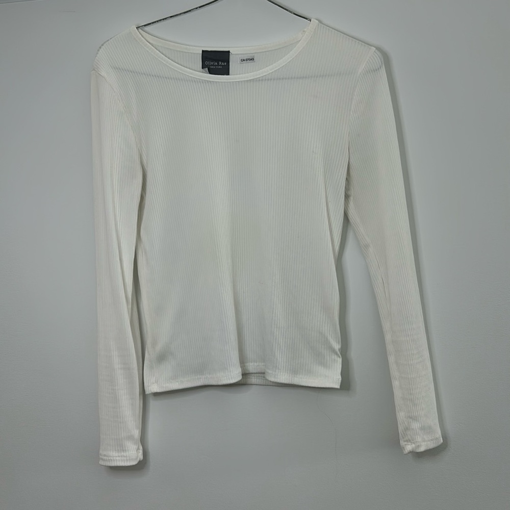 Tight white longsleeve